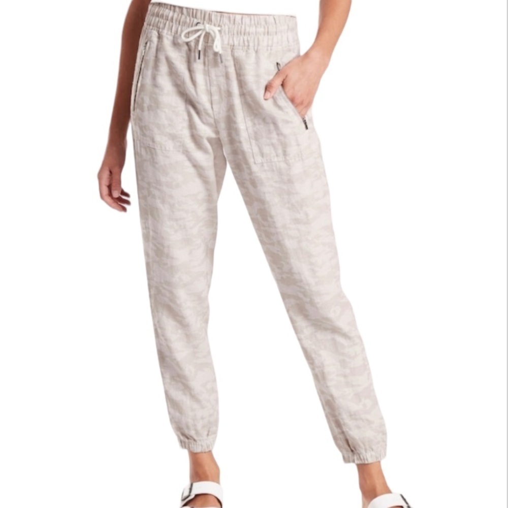 ATHLETA Cabo Tide Linen Camo Jogger size 4 - Picture 1 of 7
